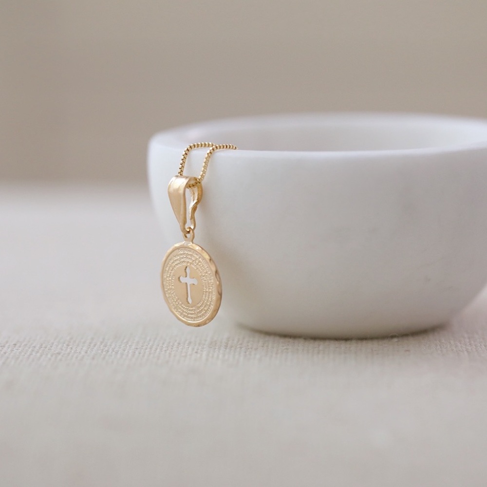 Our Father Prayer Necklace | 18k Gold Filled - Picture 7 of 9